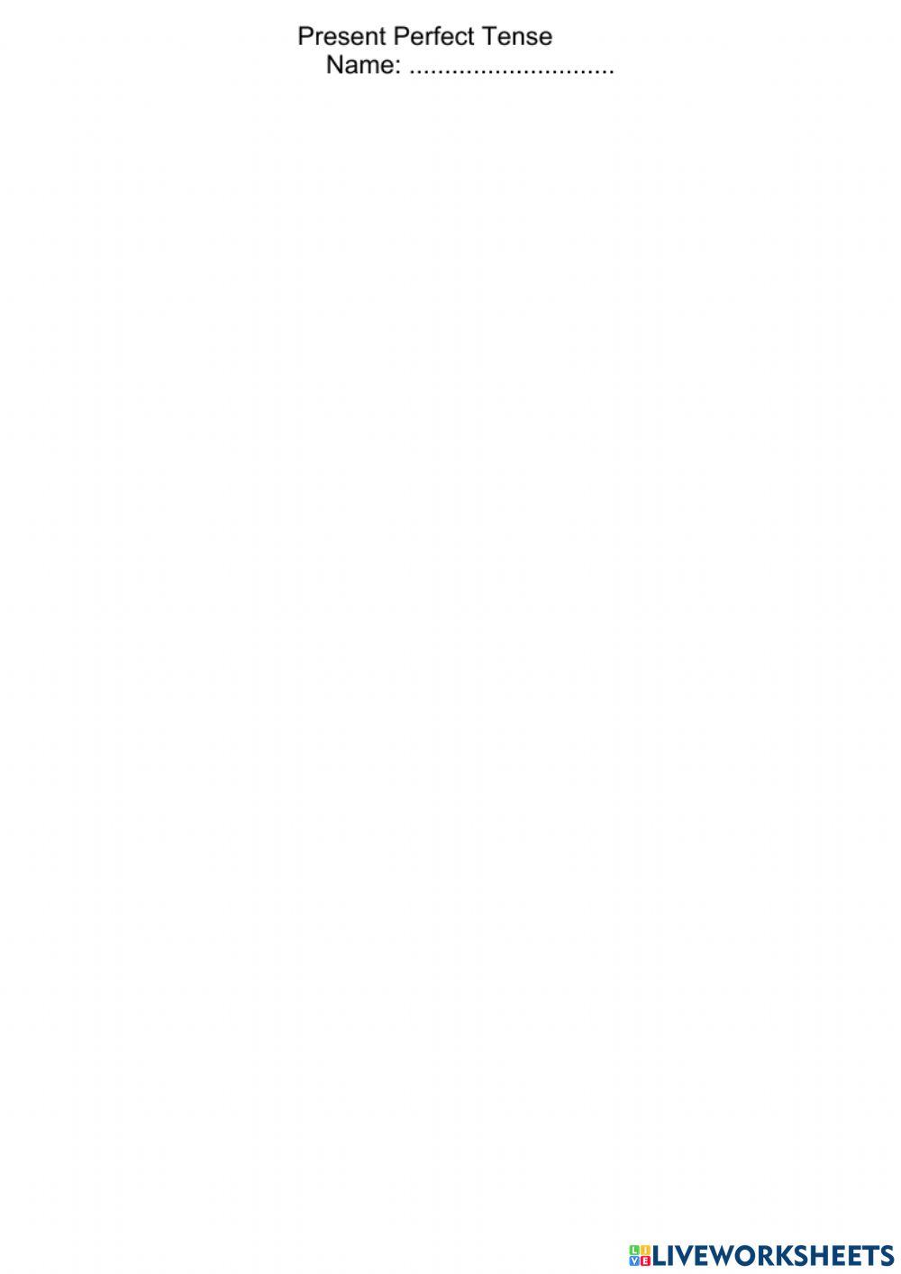 Present Perfect Tense