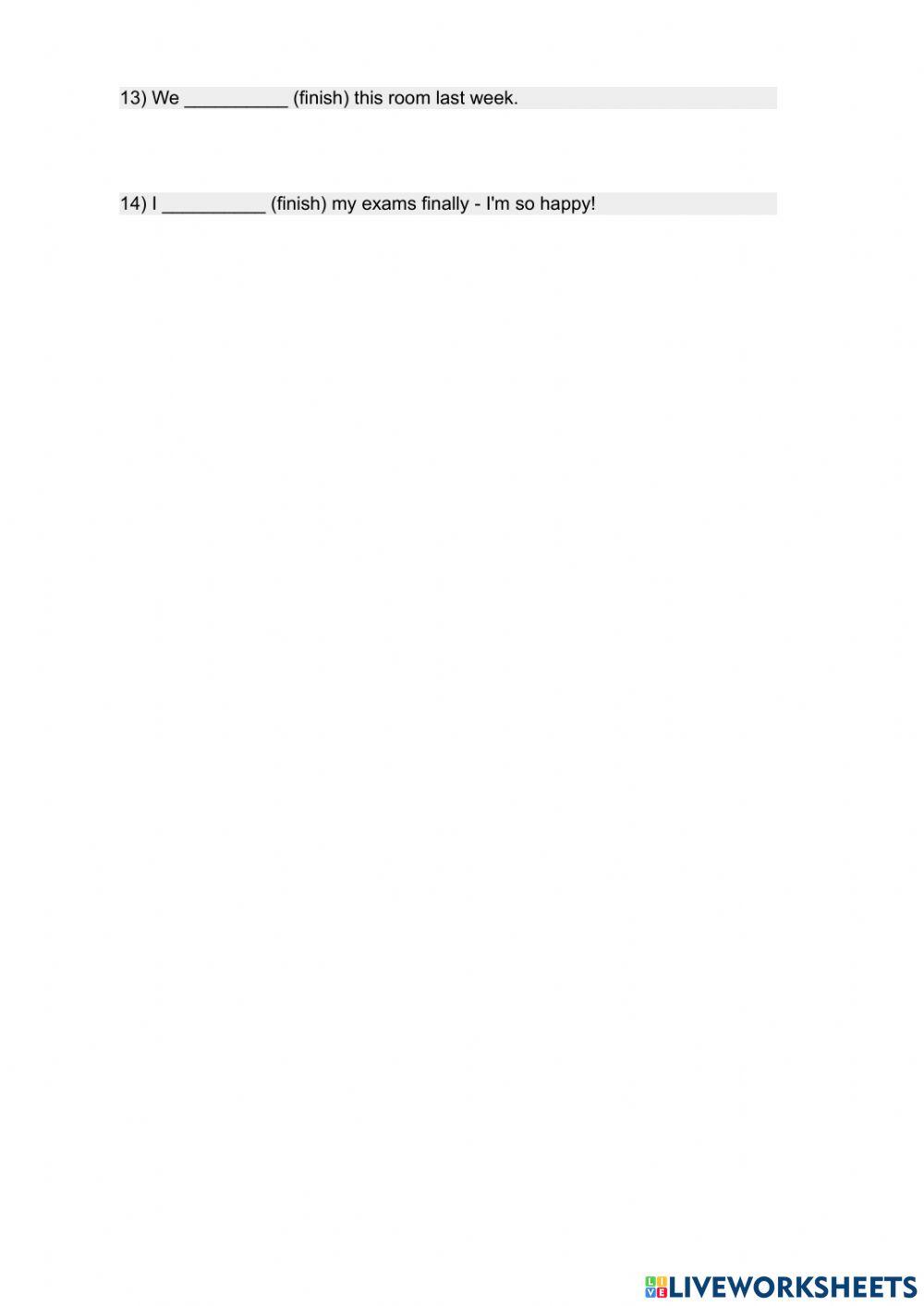 Past simple and present perfect