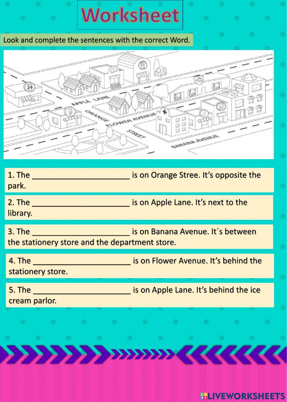 3rd. grade Prepositions of Place