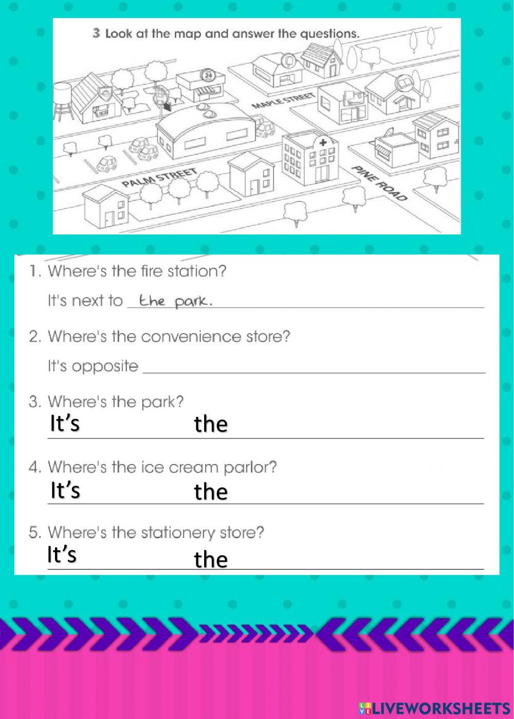 3rd. grade Prepositions of Place