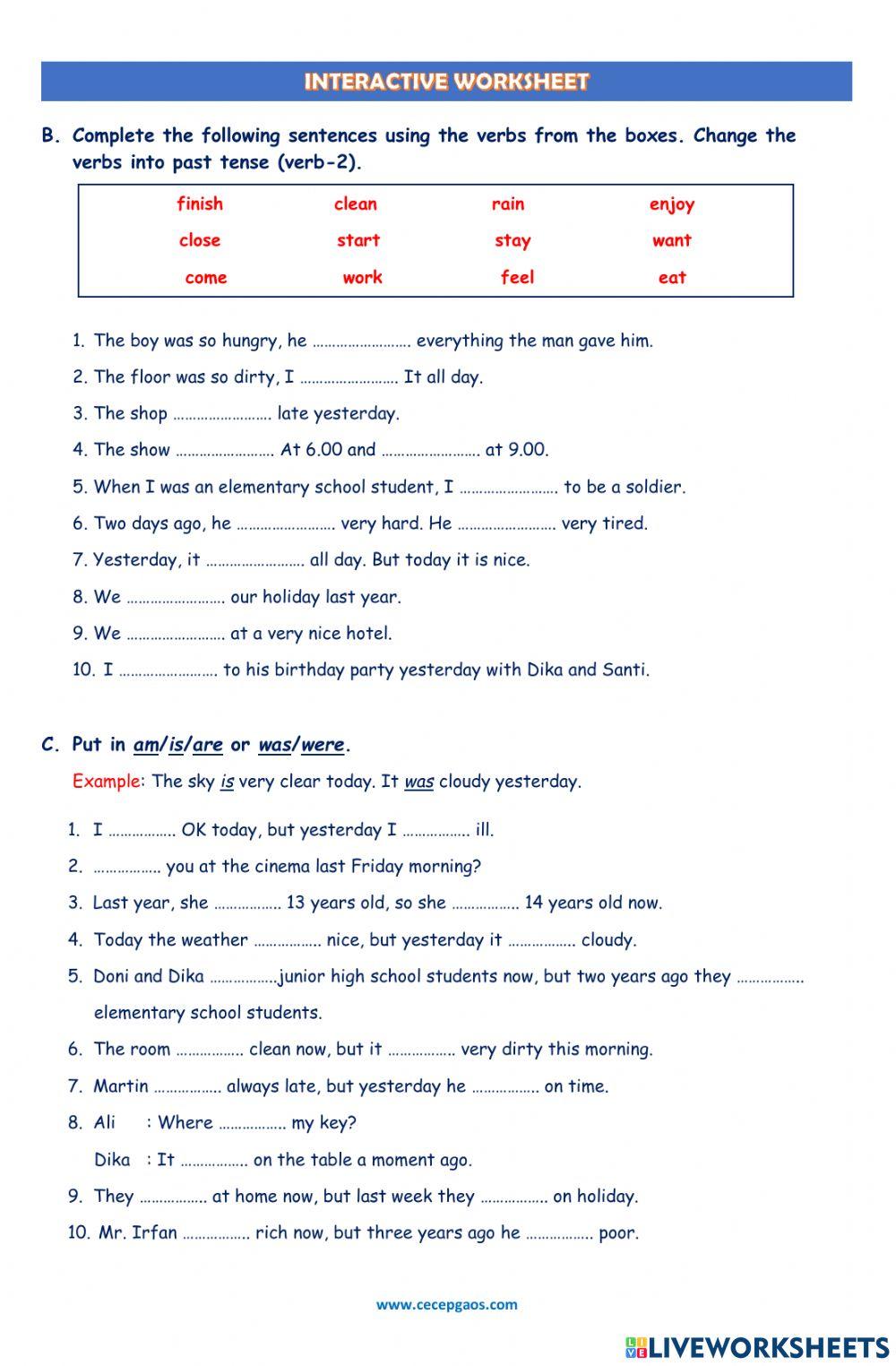 LKPD Interaktif Bahasa Inggris Tentang Simple Past Tense LKPD Interaktif Bahasa Inggris Tentang Simple Past Tense