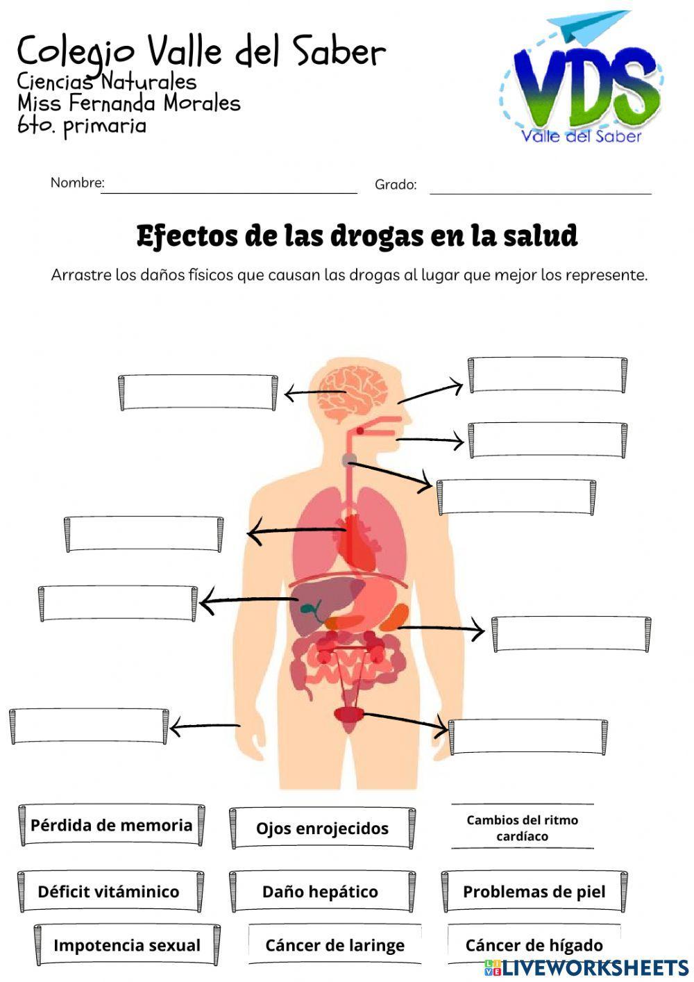 Efectos de las drogas en la salud