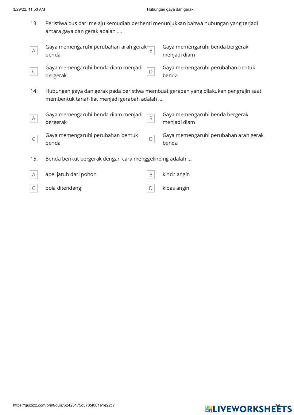 Hubungan gaya dan gerak 1