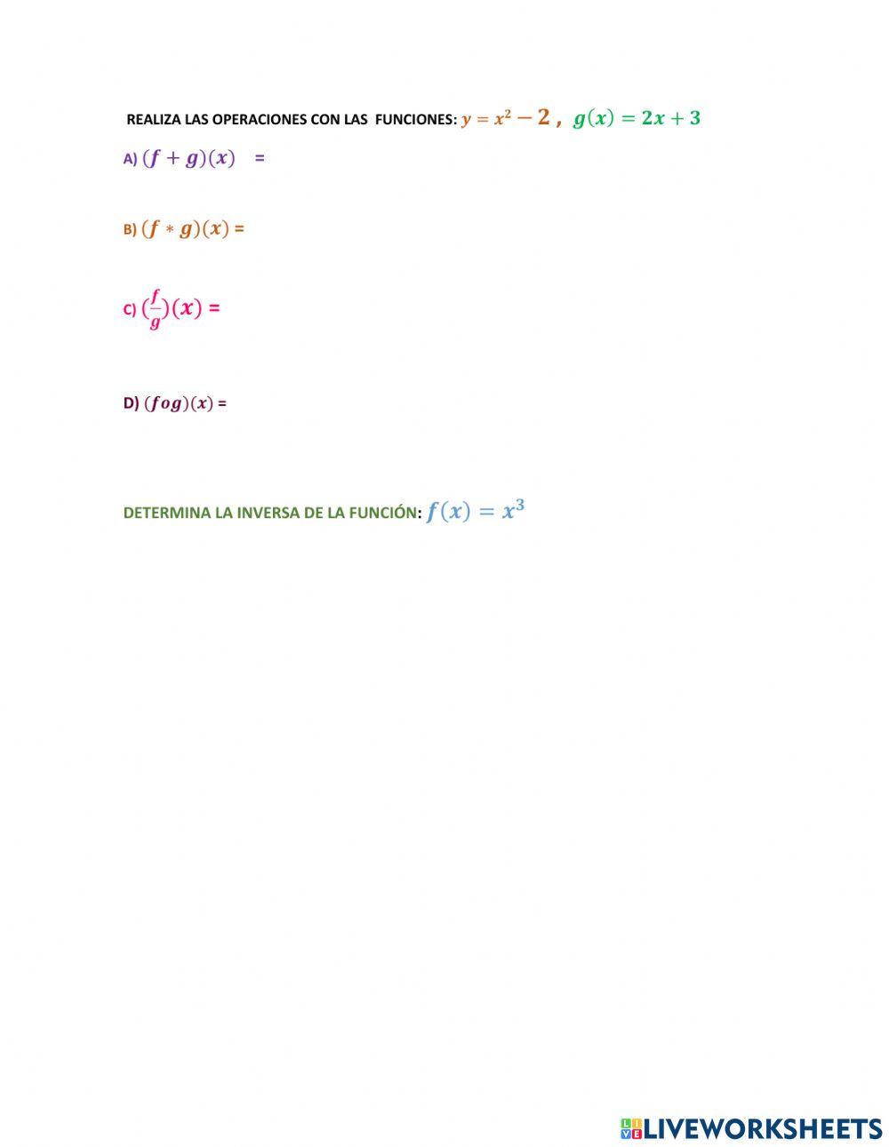 Funciones y sus elementos