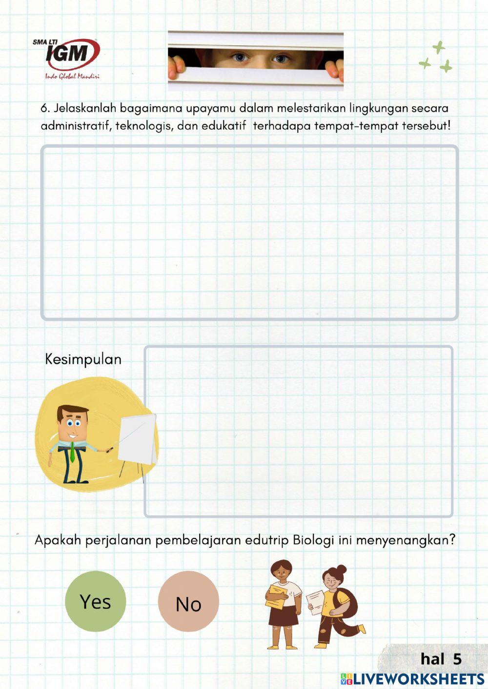 Edutrip pencemaran lingkungan