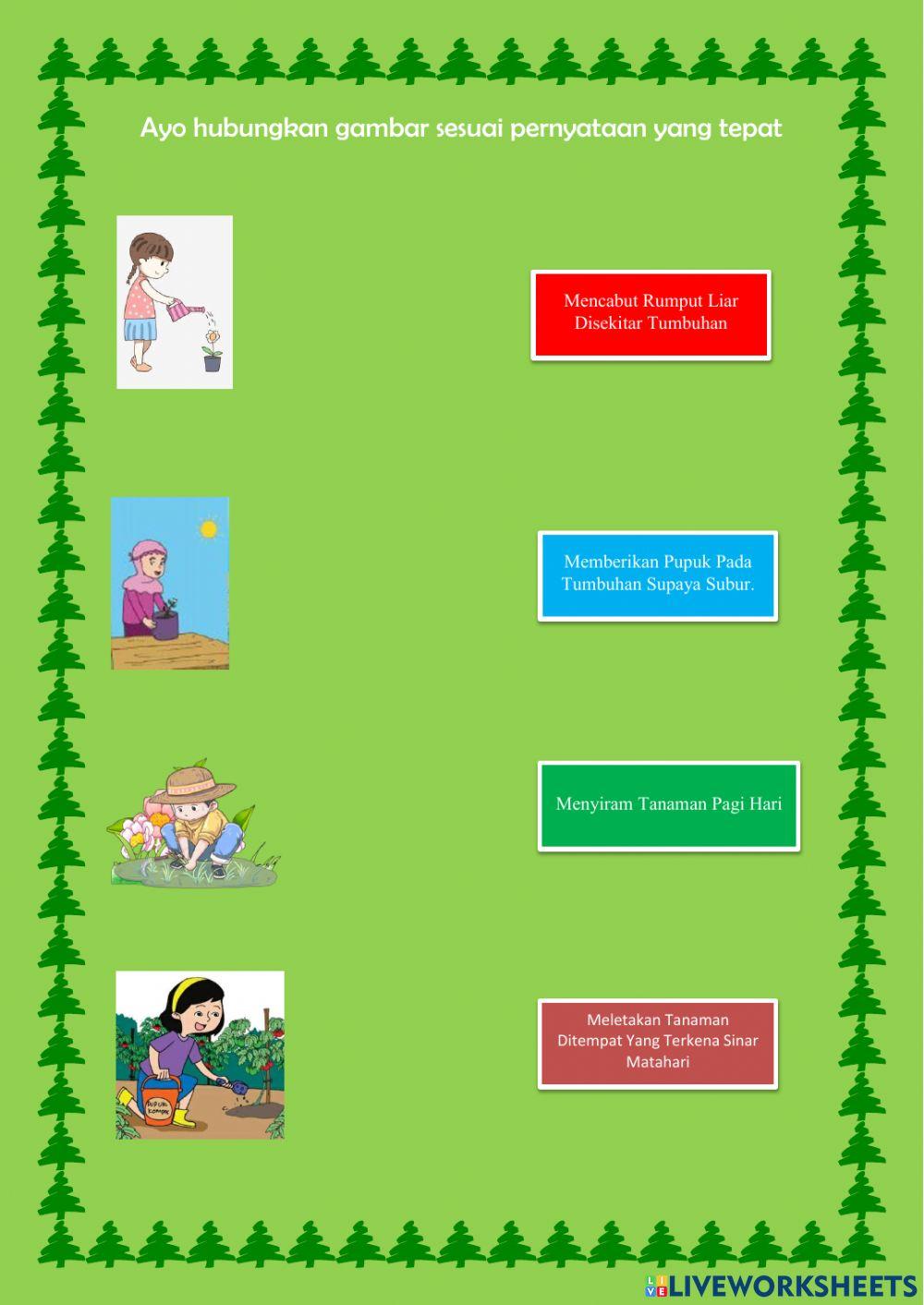 Lkpd menyanyangi tumbuhan kelas 3 sd tema 2 subtema 3