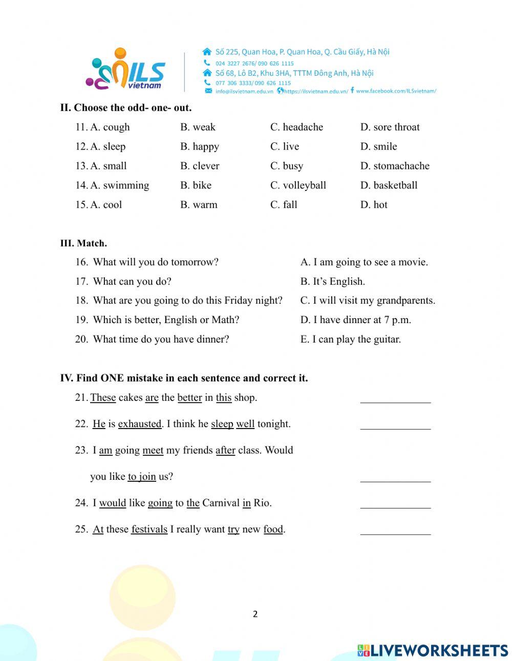 Grade 5-Final Test-Level 3