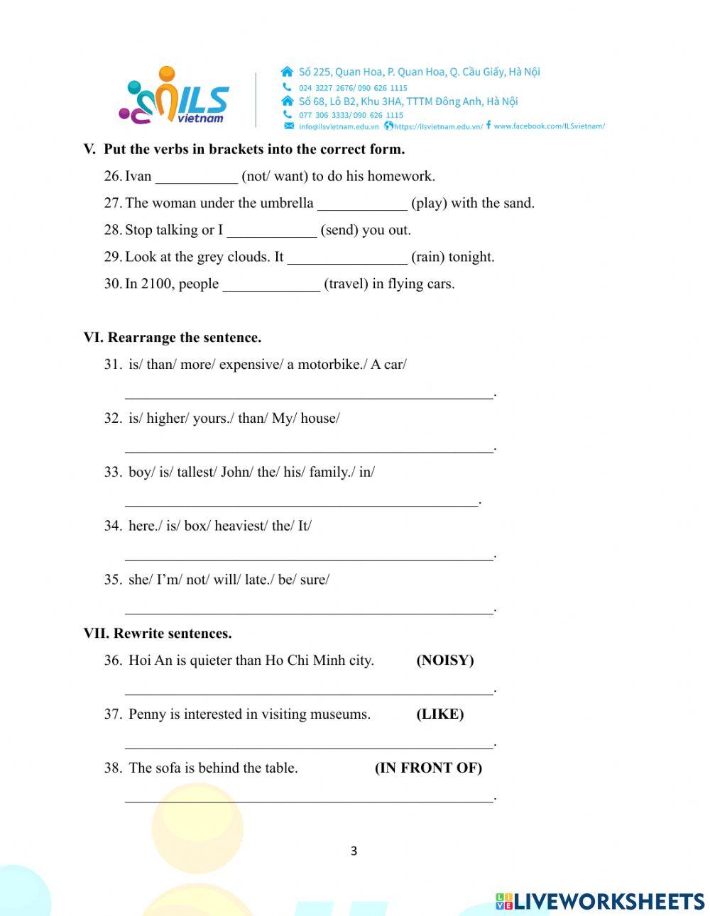 Grade 5-Final Test-Level 3