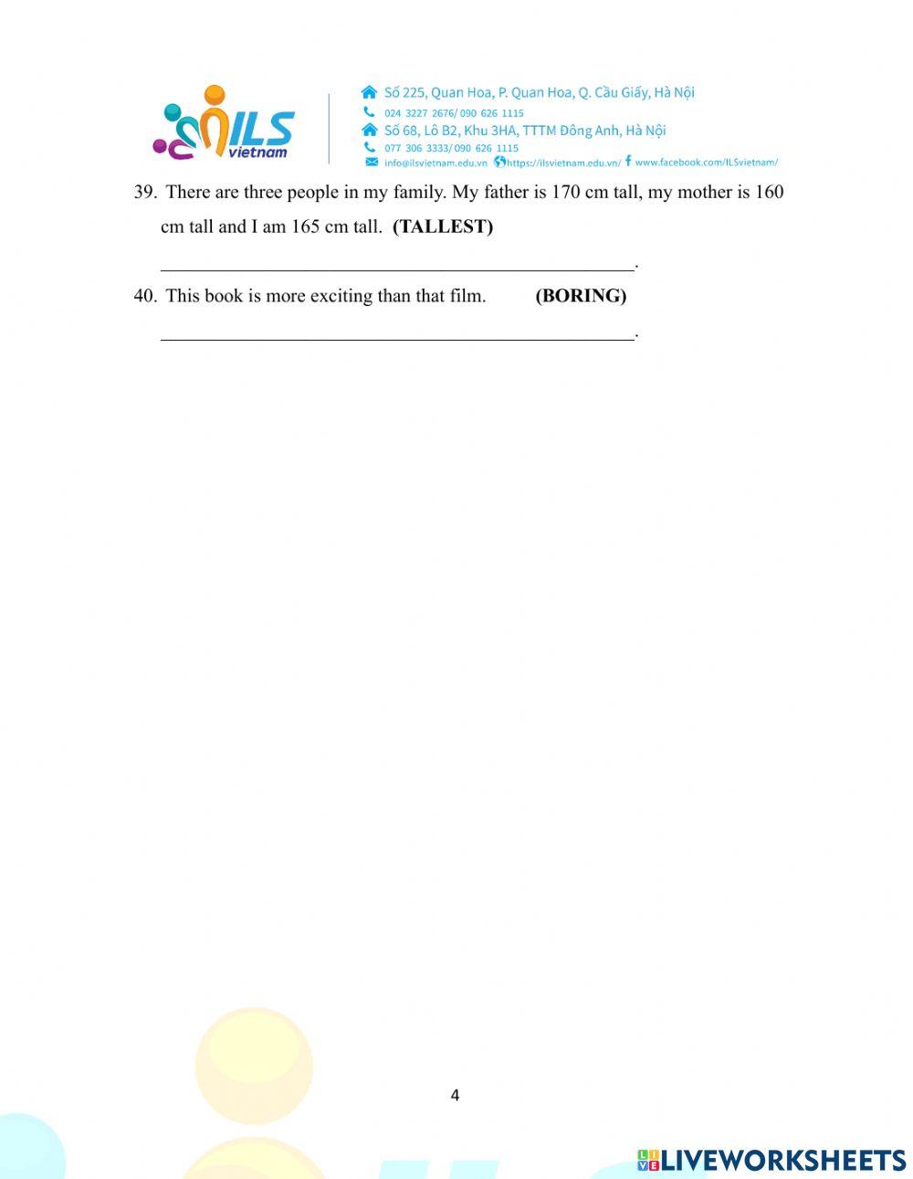 Grade 5-Final Test-Level 3