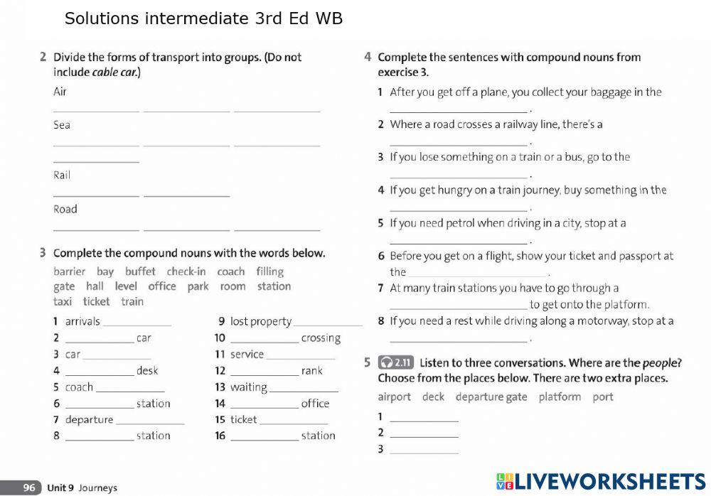 Transport Vocabulary practice