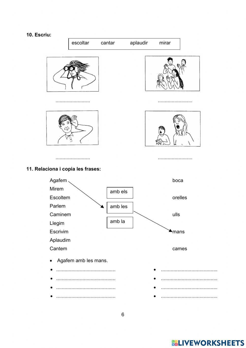 Comencem, el cos  جسم  الانسان