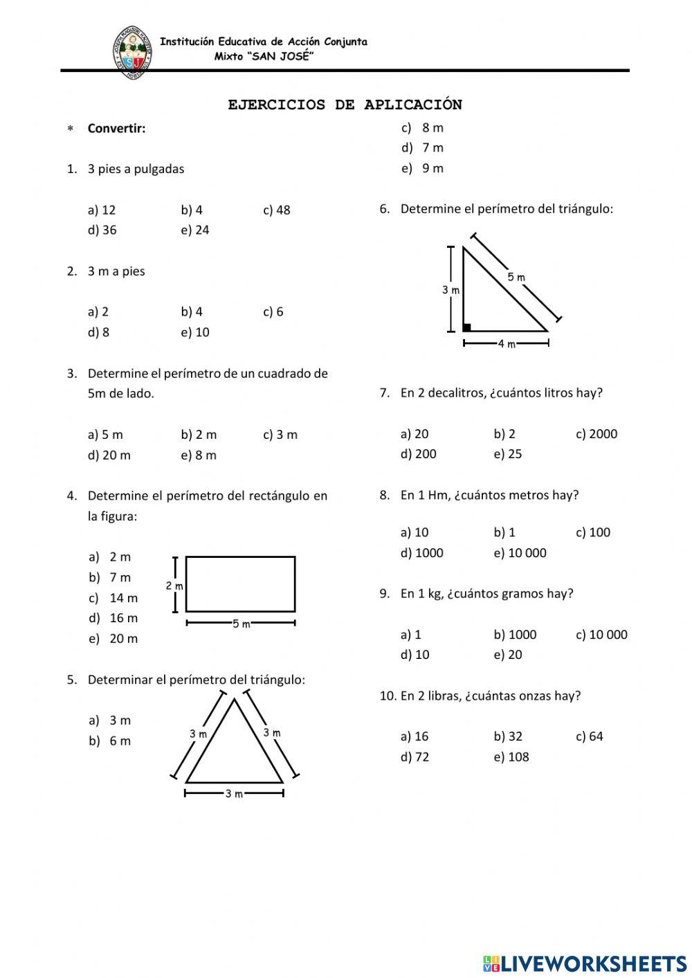 Converión y medición