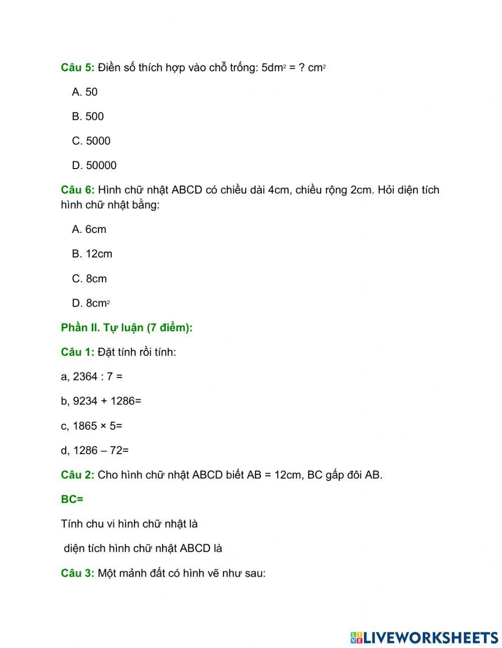 Kiem tra cuoi tuan 28 lop 3