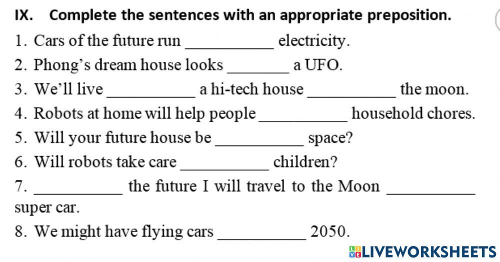 Preposiotion future house