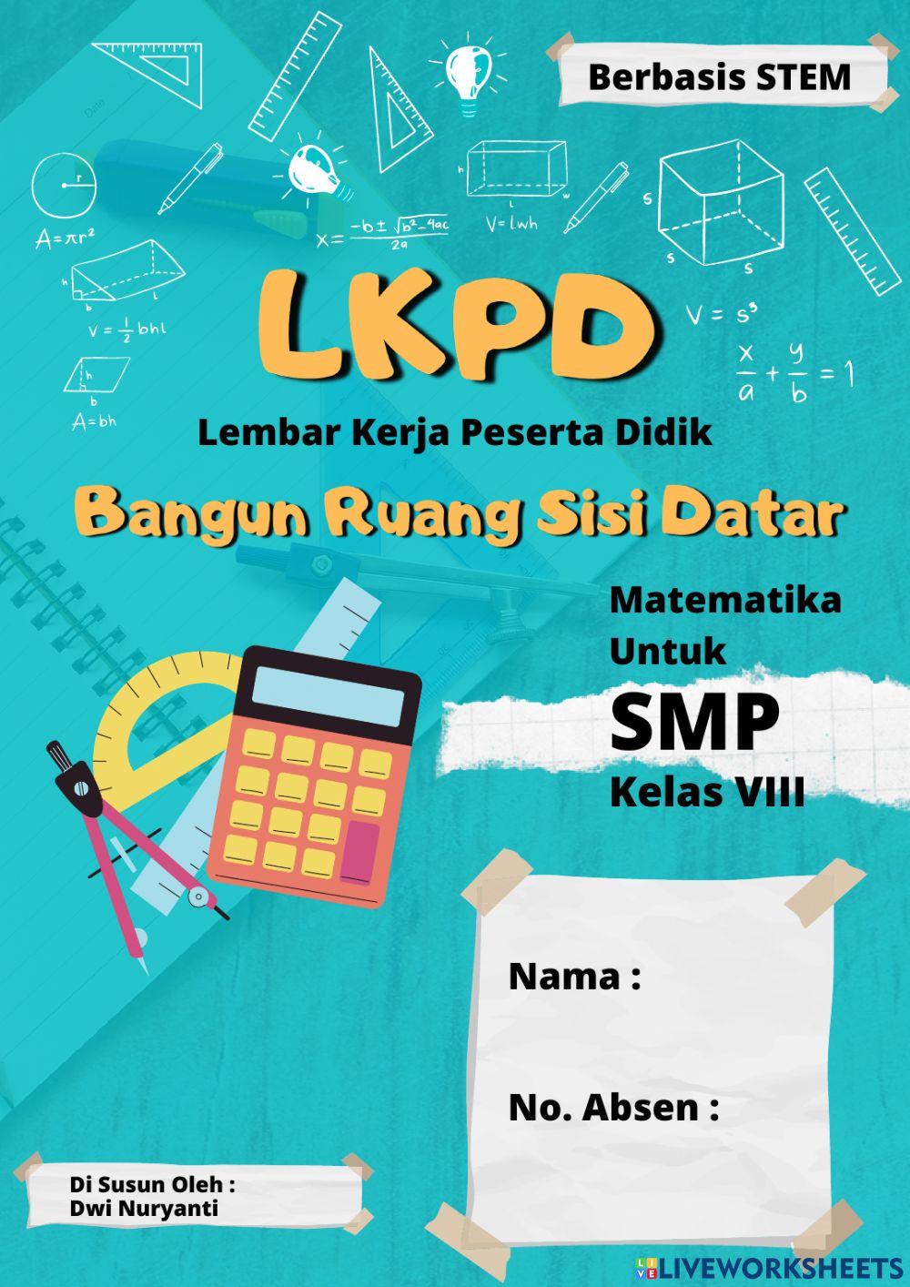 E-lkpd luas permukaan kubus