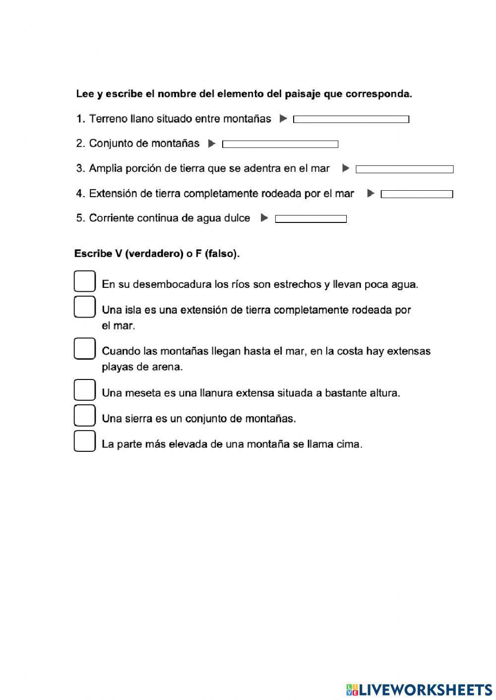 Los paisajes de España