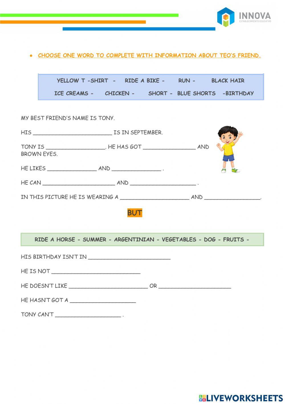 DIAGNOSTIC TEST - PREP JUNIOR 