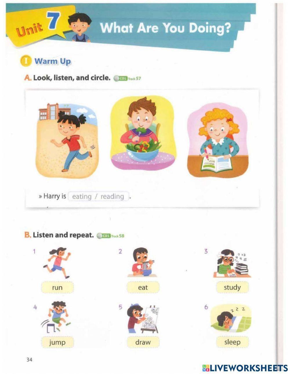 Practice listening: What are you doing?