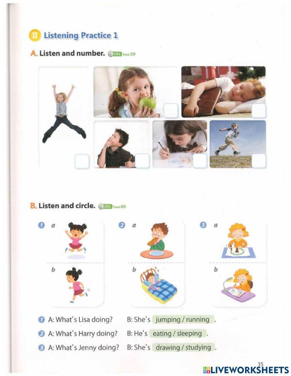 Practice listening: What are you doing?