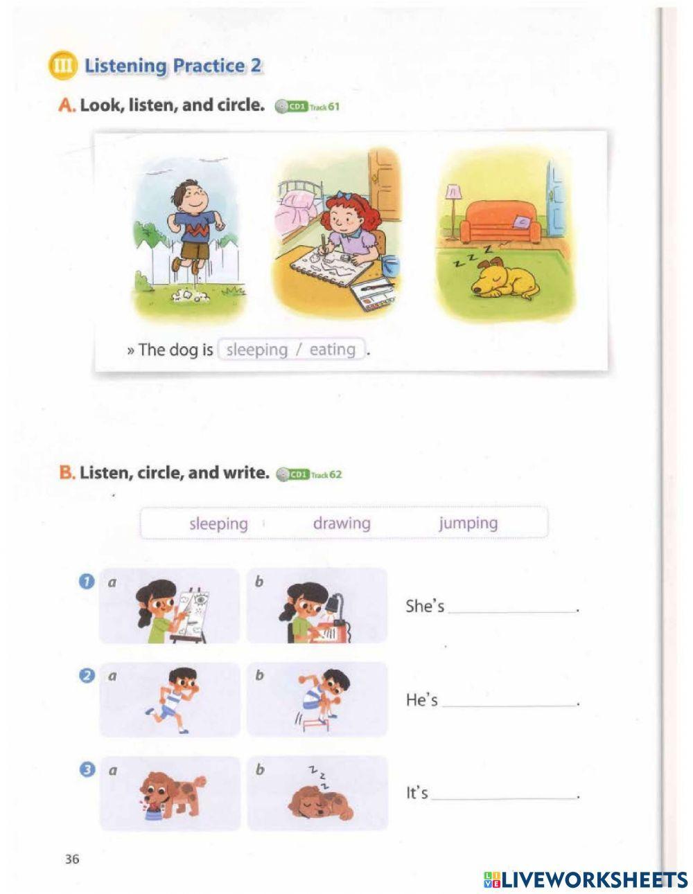 Practice listening: What are you doing?