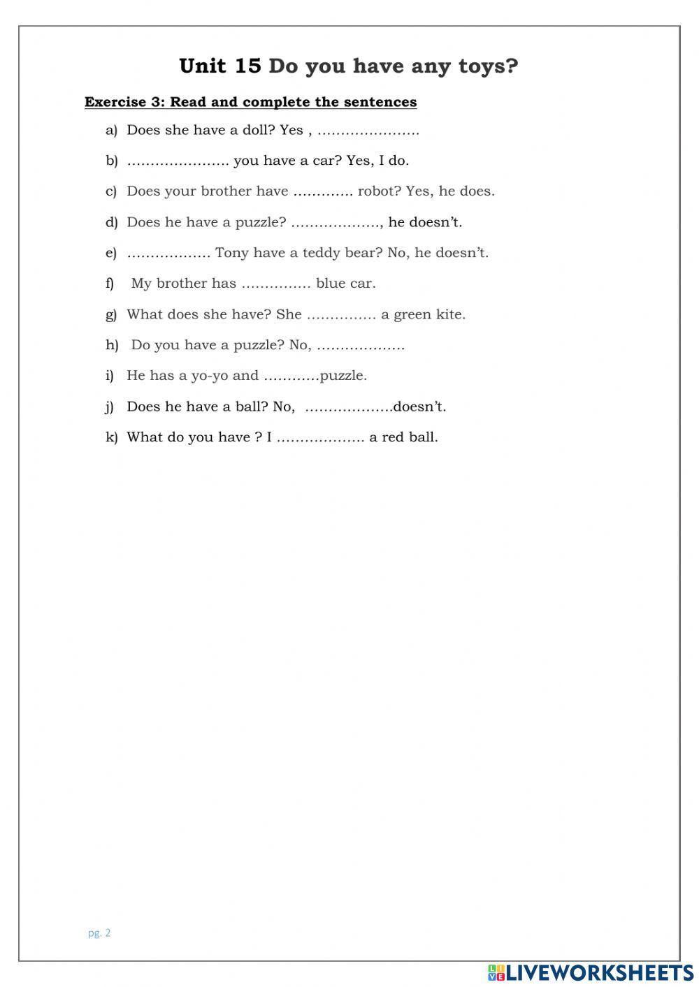 Unit 15 Tiếng Anh 3