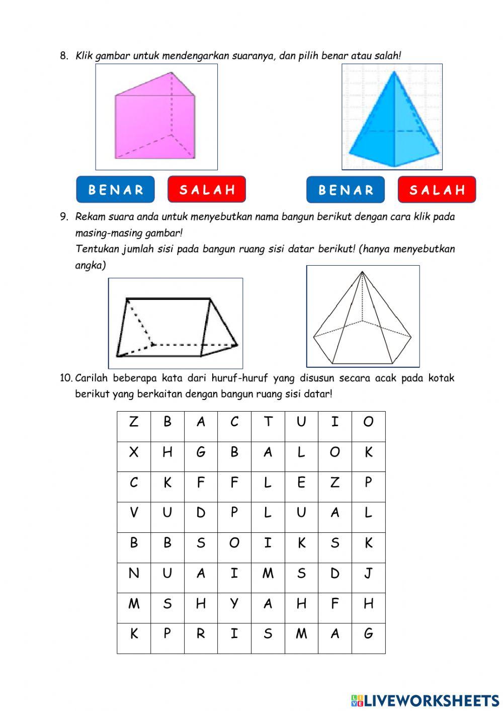 Bangun Ruang Sisi Datar Kelas 8