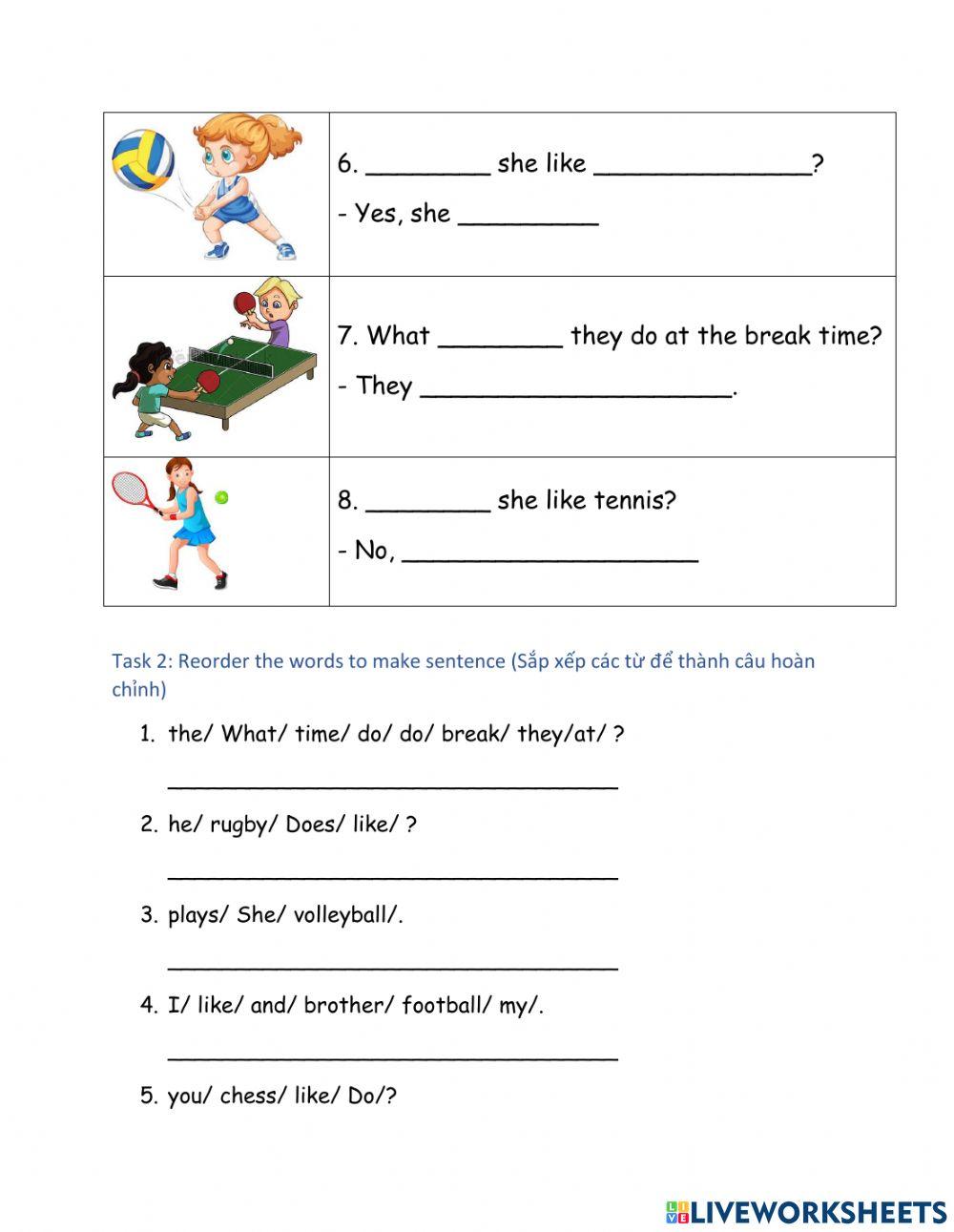 What do you do at the break time?