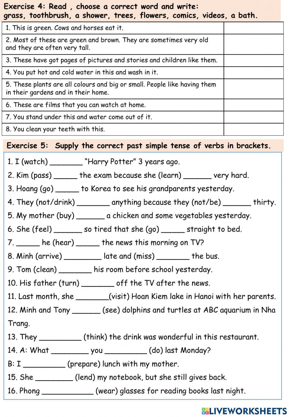 Movers- AT home- lesson 2