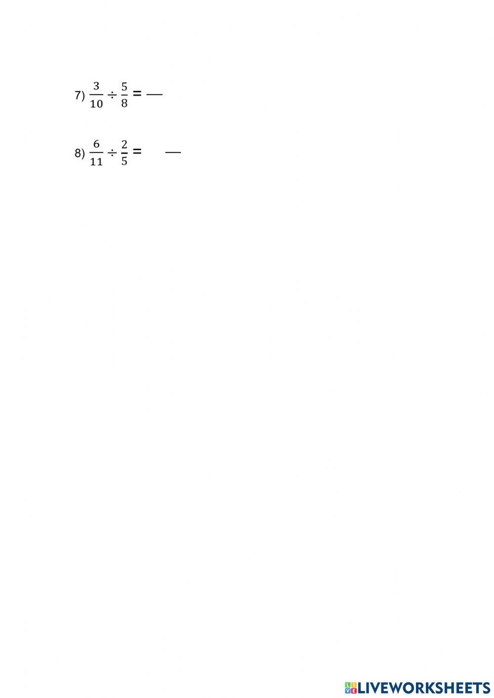 Division of Fraction