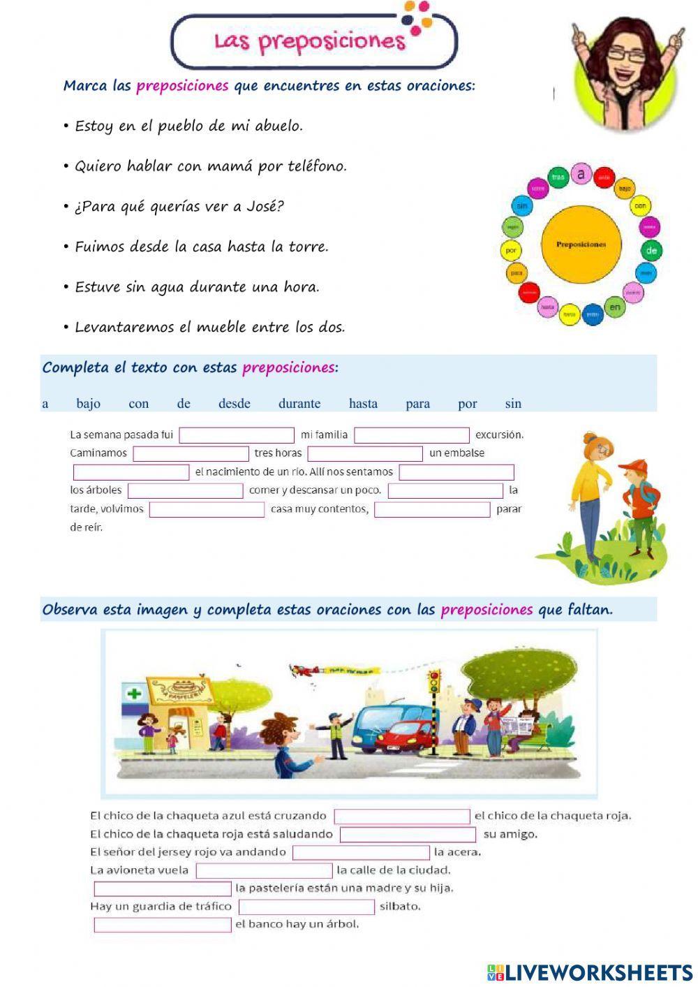 Adverbio, Preposiciones y Conjunciones