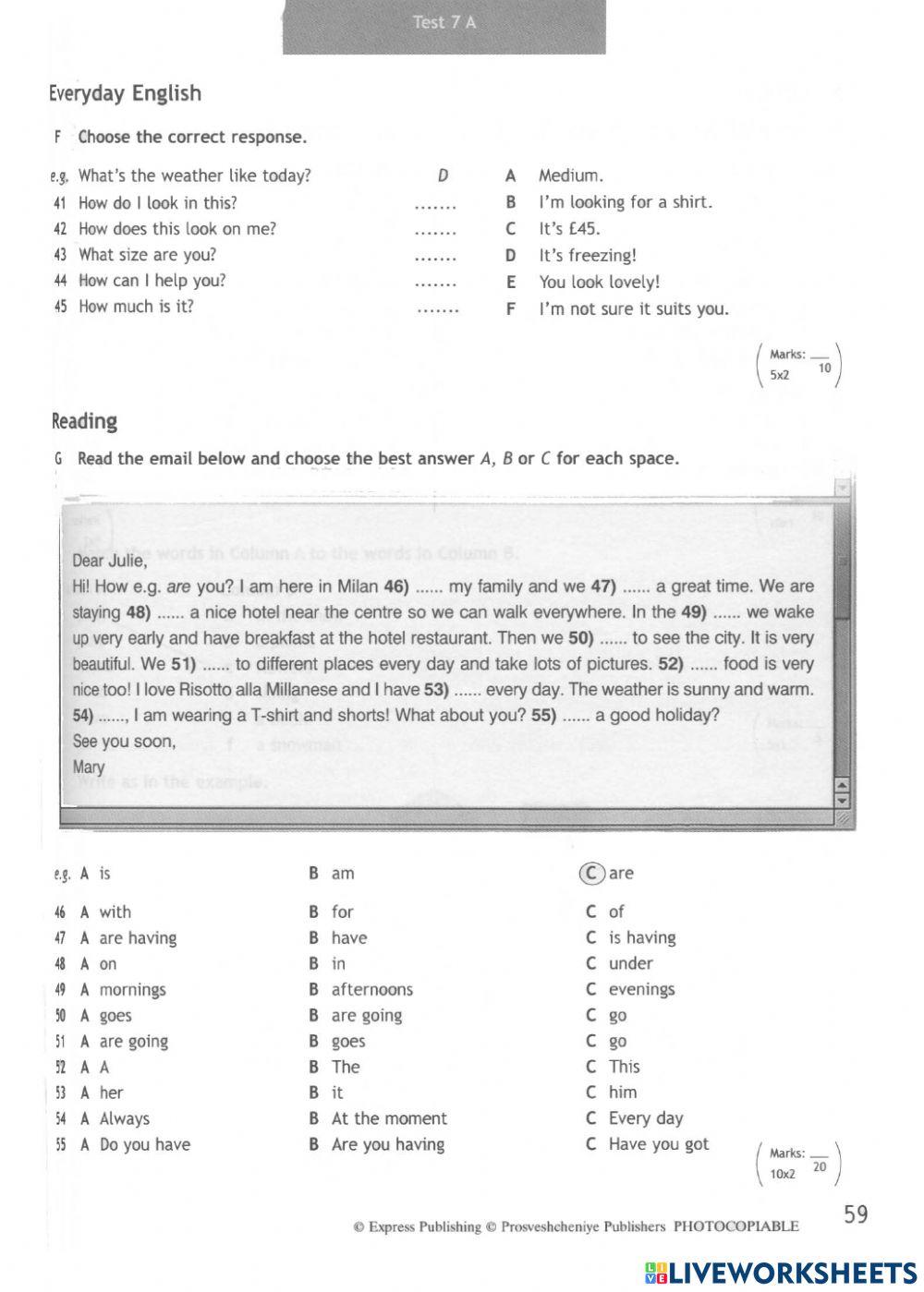 Spotlight 5 test unit 7