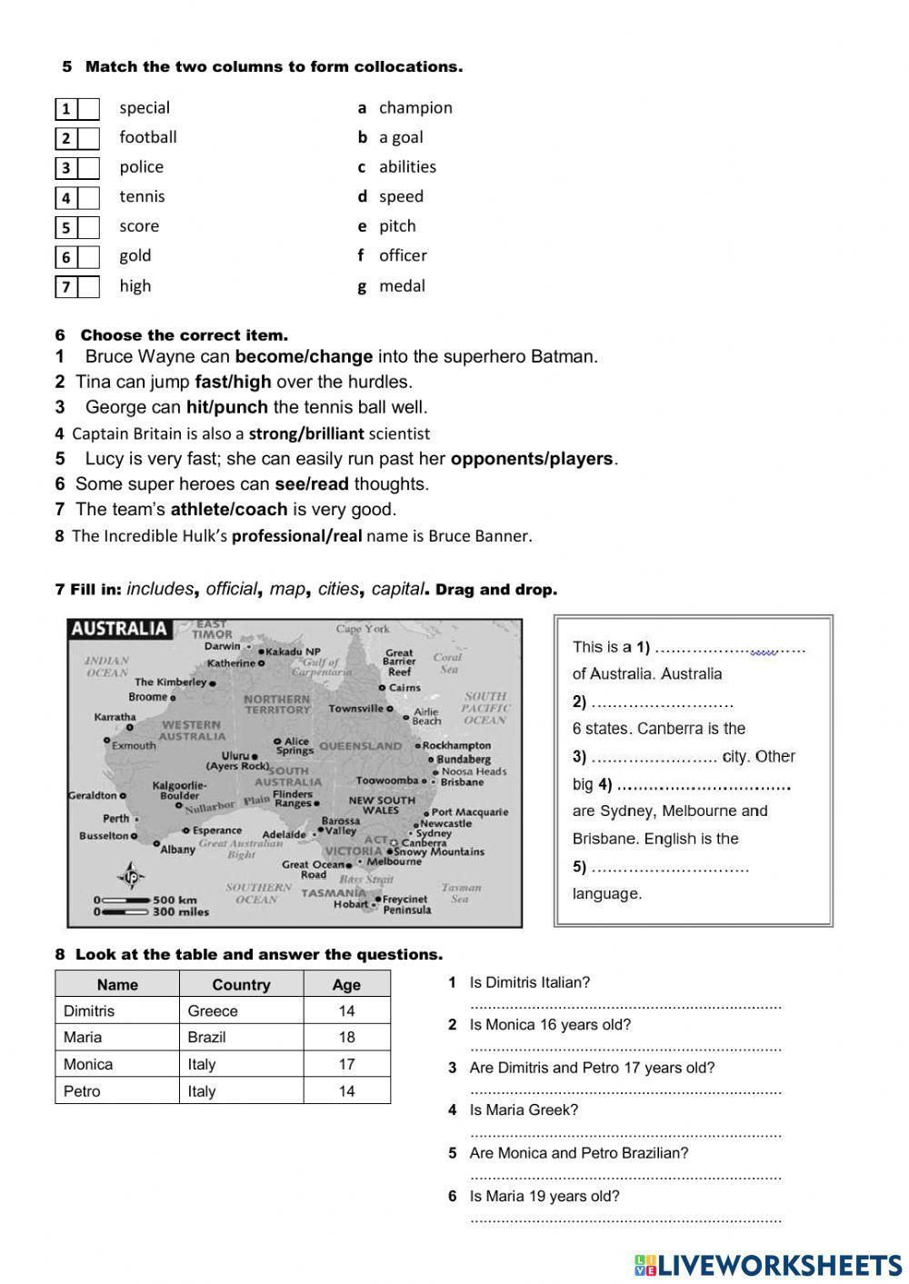 On Screen 1 Unit 1 Test