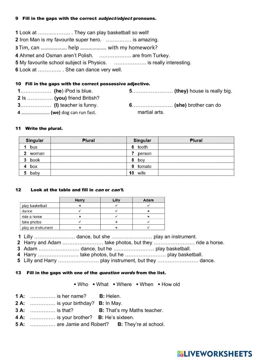 On Screen 1 Unit 1 Test