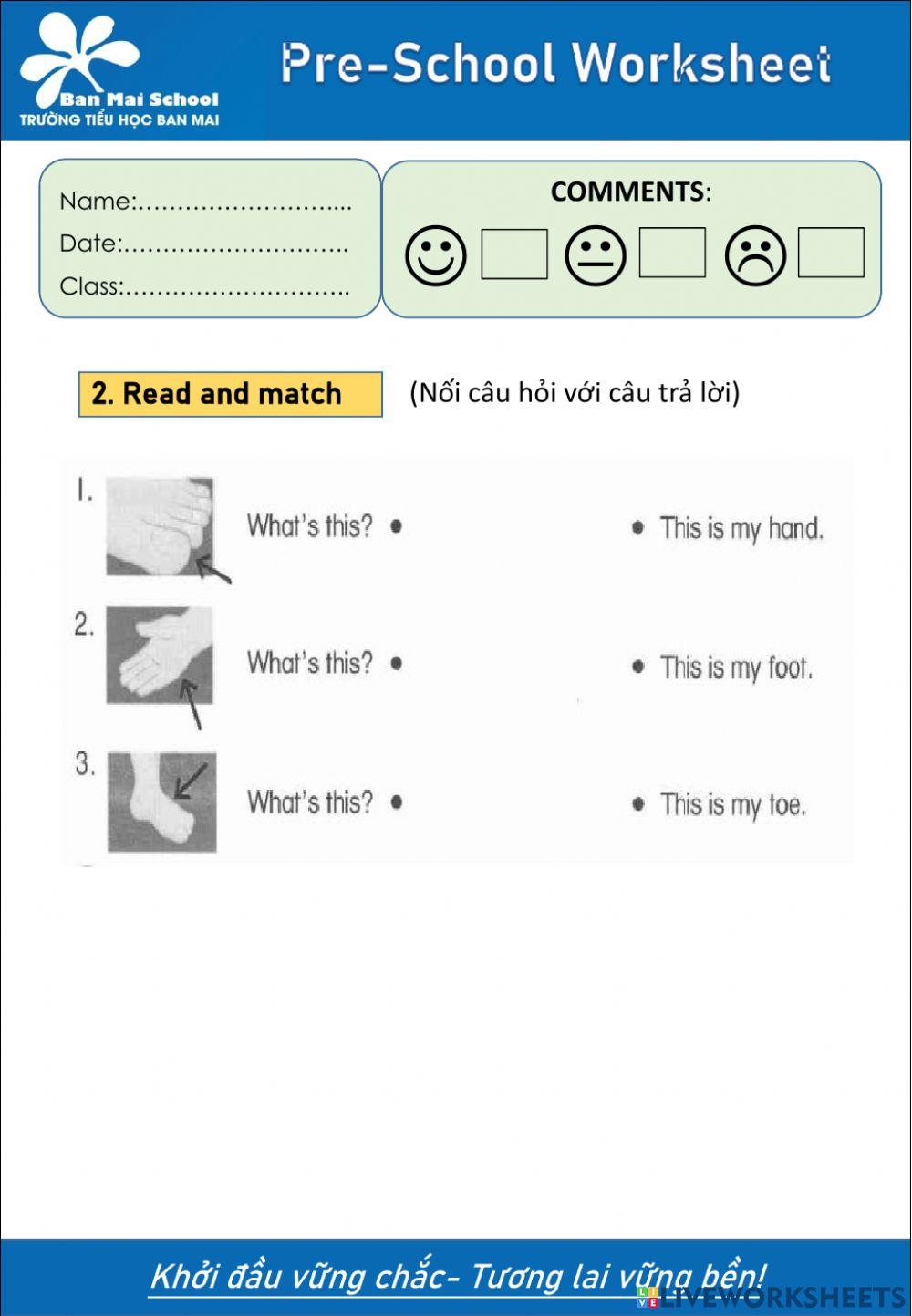 Body parts -unit 7 (2)