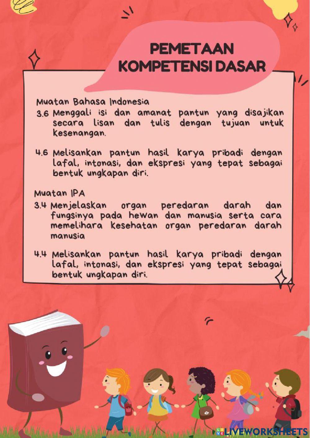 LKPD BAHASA INDONESIA PANTUN KD.3.6 dan 4.6