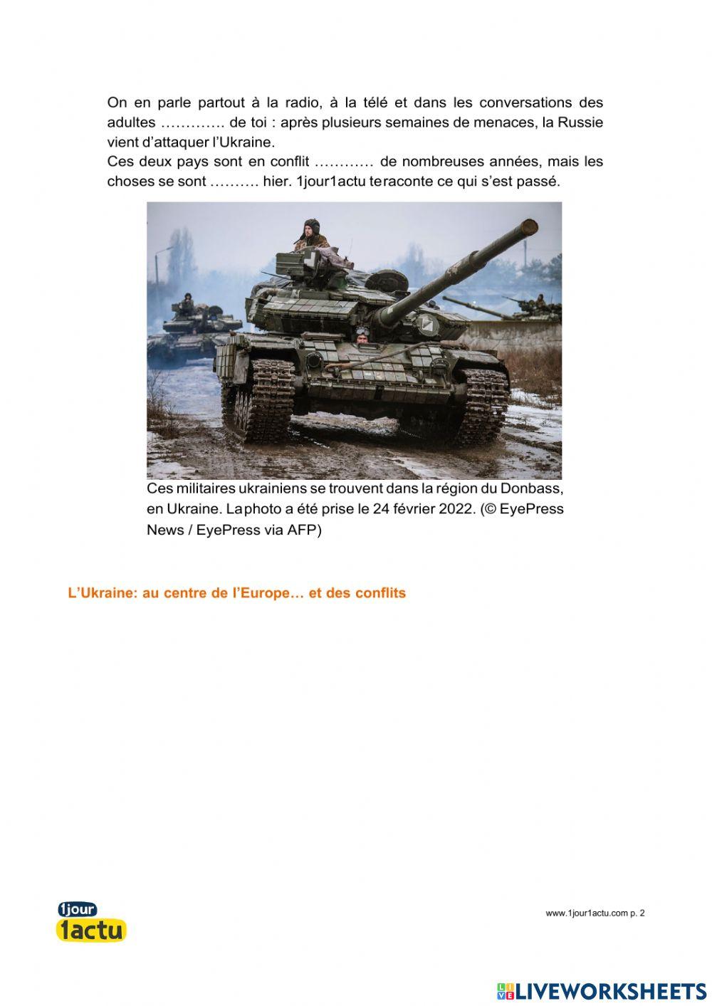 CE Article presse La Guerre en Ukraine