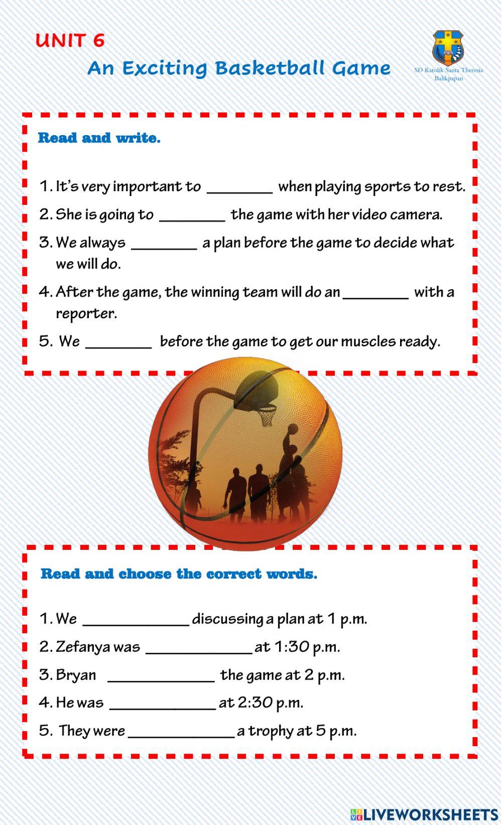 An Exciting Baskatball Game