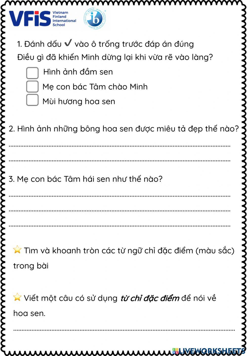 Vietnamese Week 22- Đọc 2