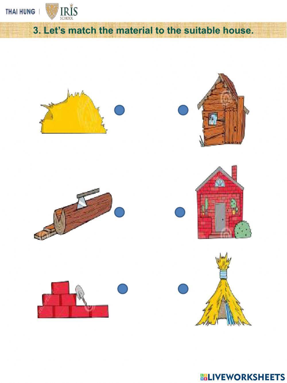 Moon-Worksheet about Three Little Pigs Moon-Worksheet about Three Little Pigs