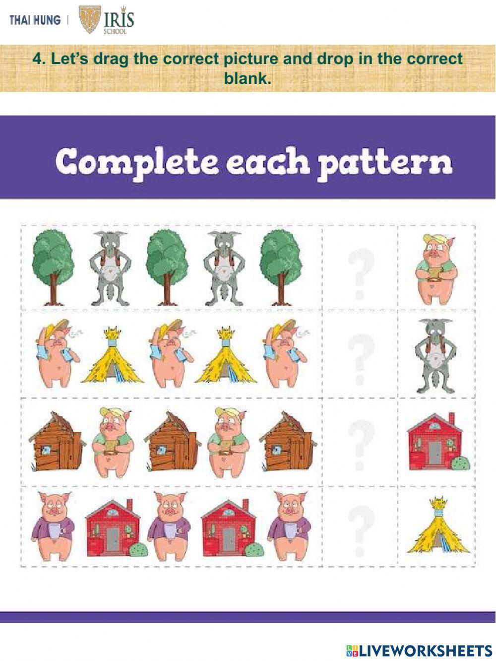 Moon-Worksheet about Three Little Pigs Moon-Worksheet about Three Little Pigs