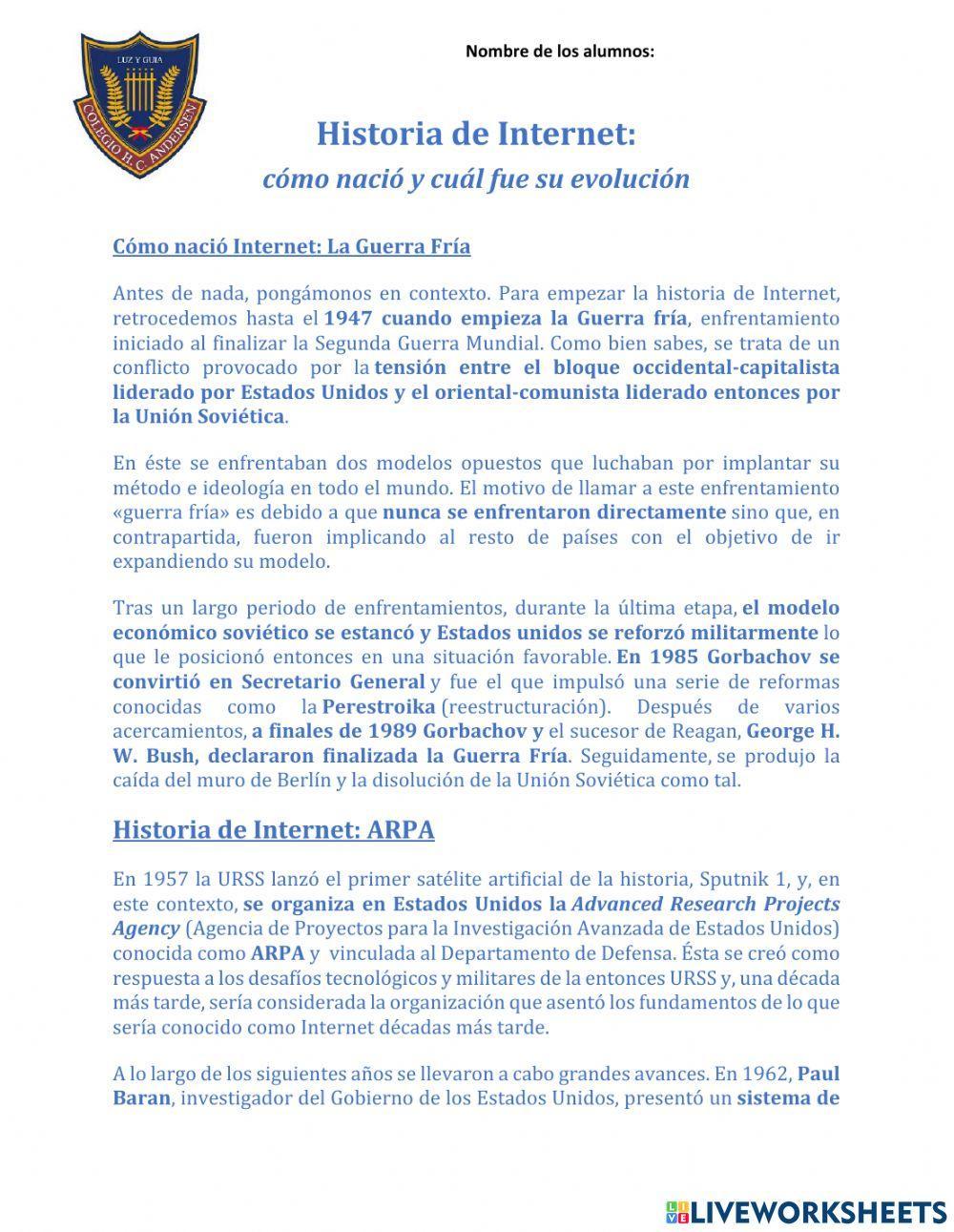 Historia de Internet 1