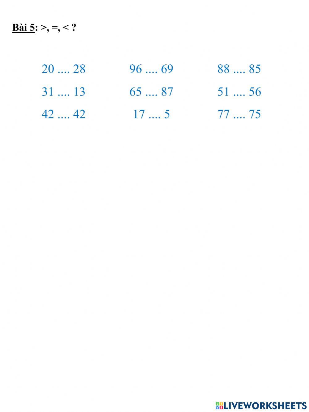 Phiếu bài tập Toán cuối tuần 24
