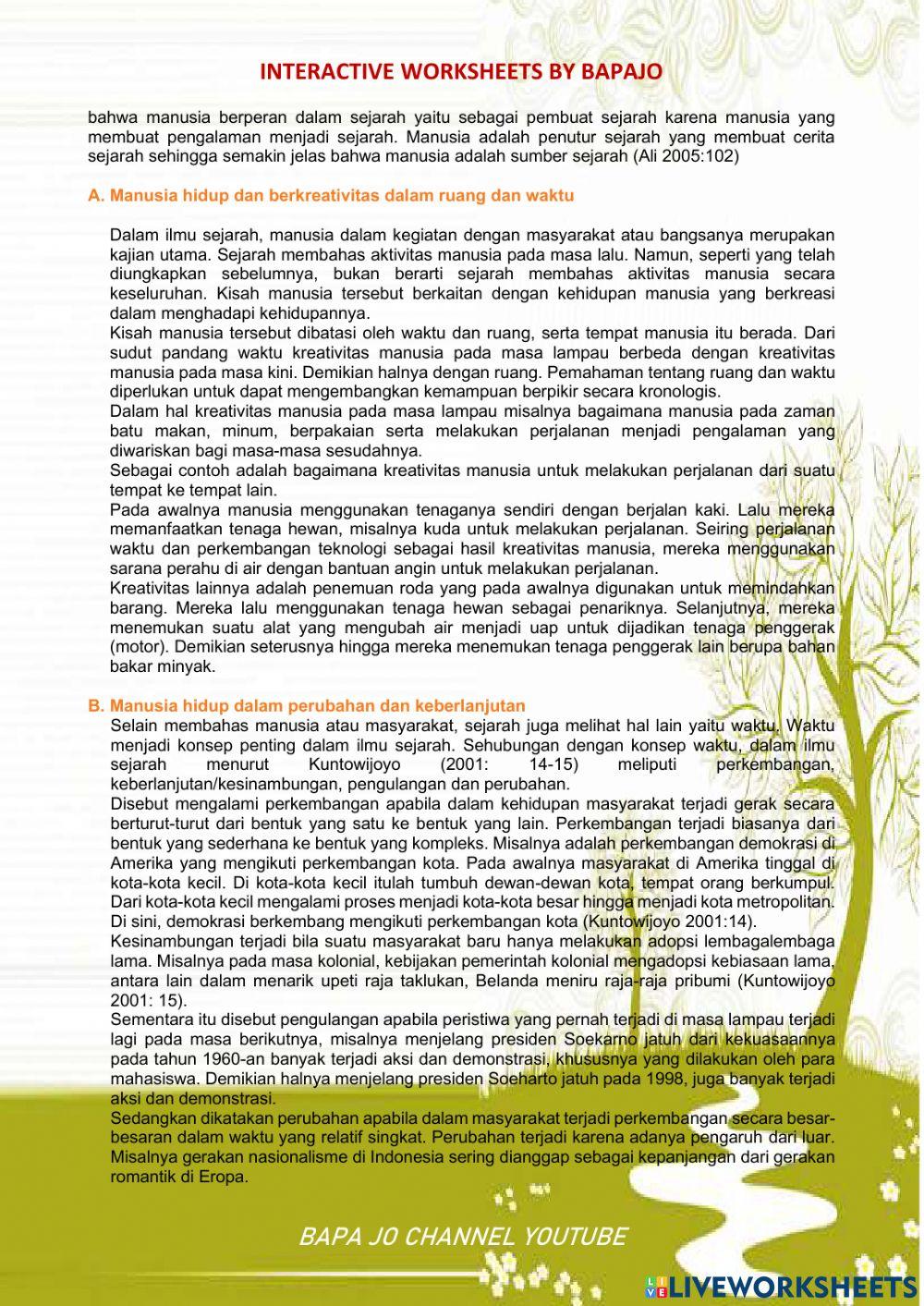 Menulusuri konsep sejarah