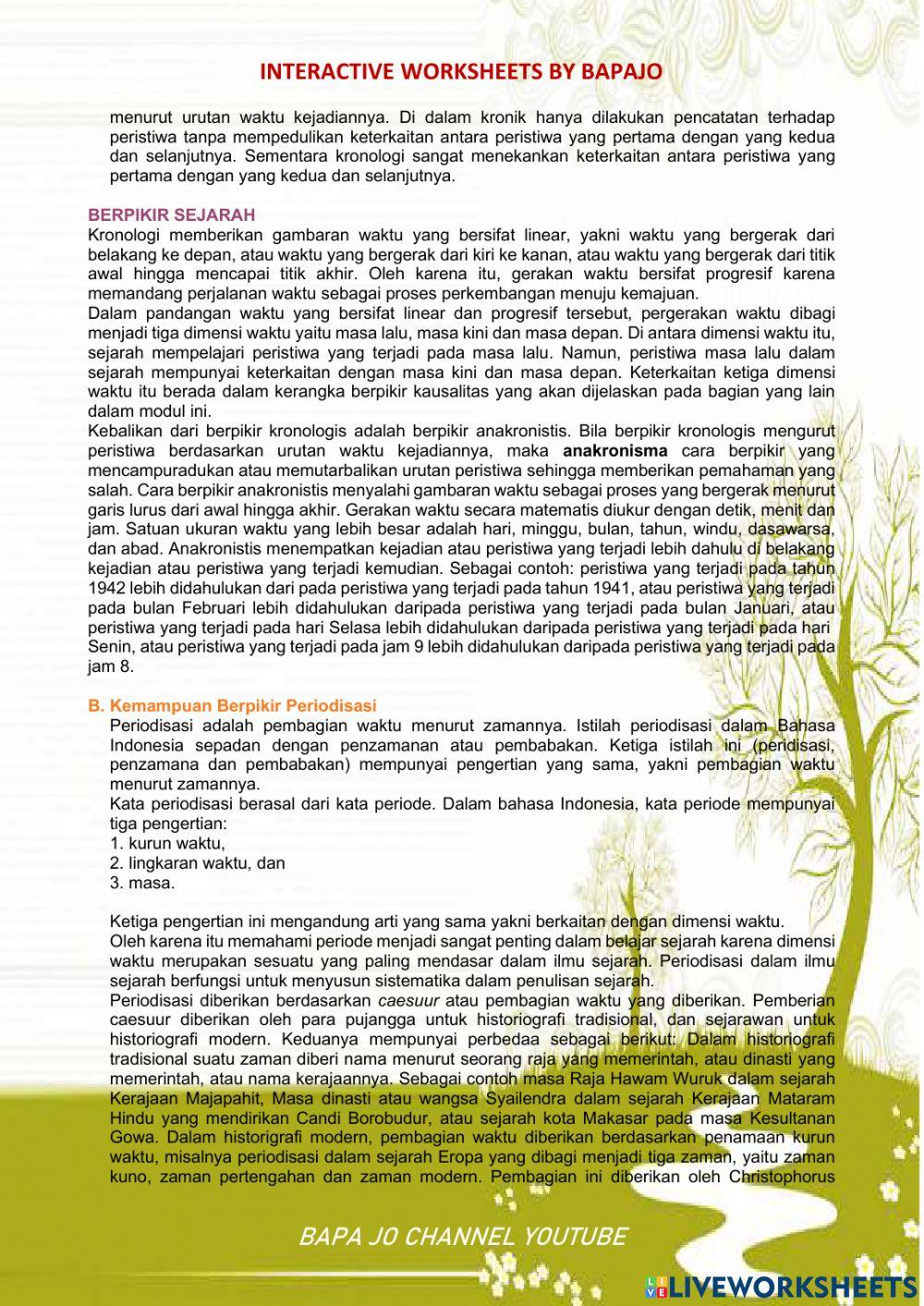 Menulusuri konsep sejarah