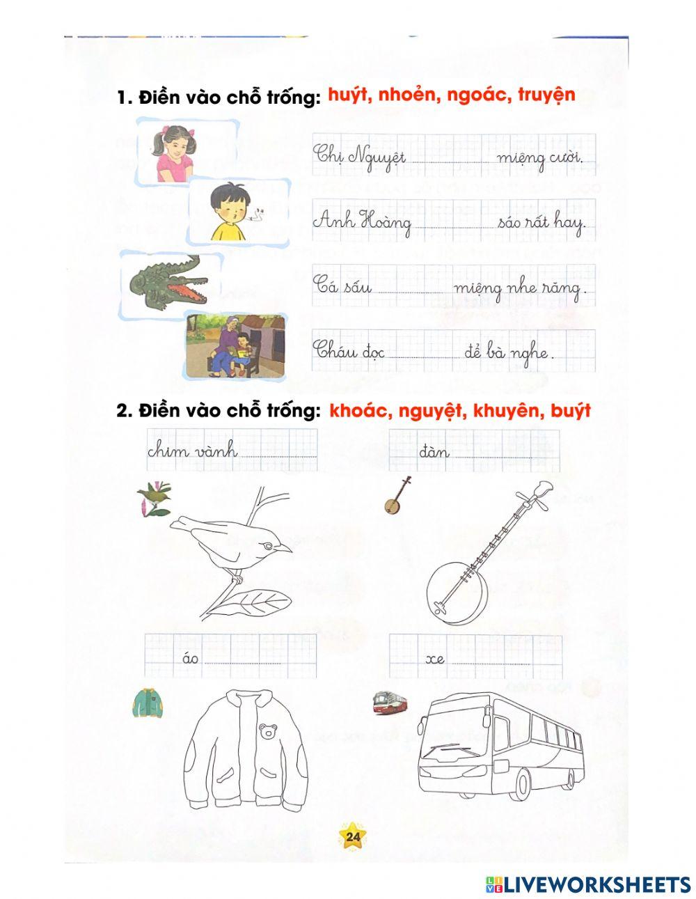 Tiếng Việt - Tuần 24 (phần 3)