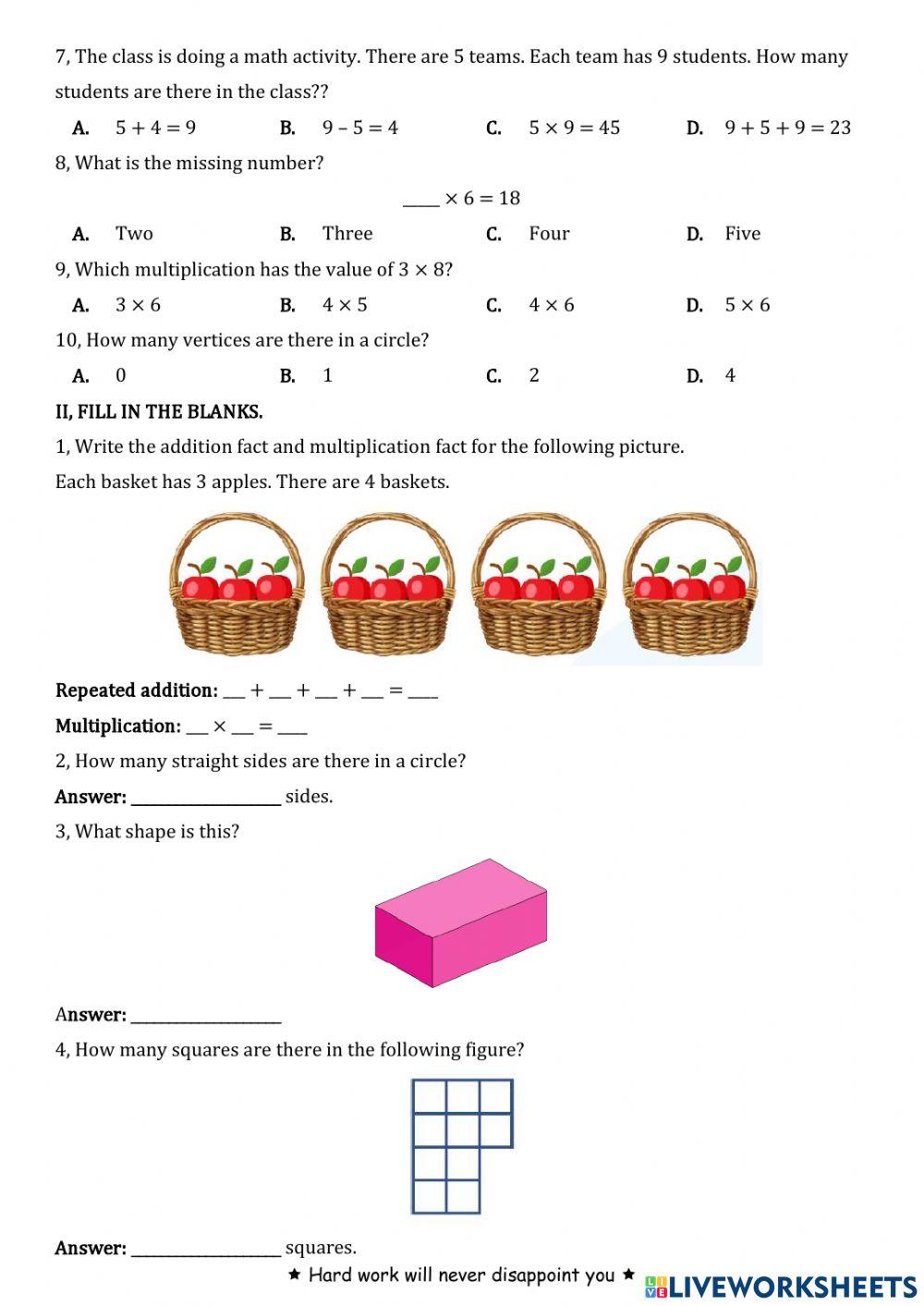 Revision for Midterm Test 2.2