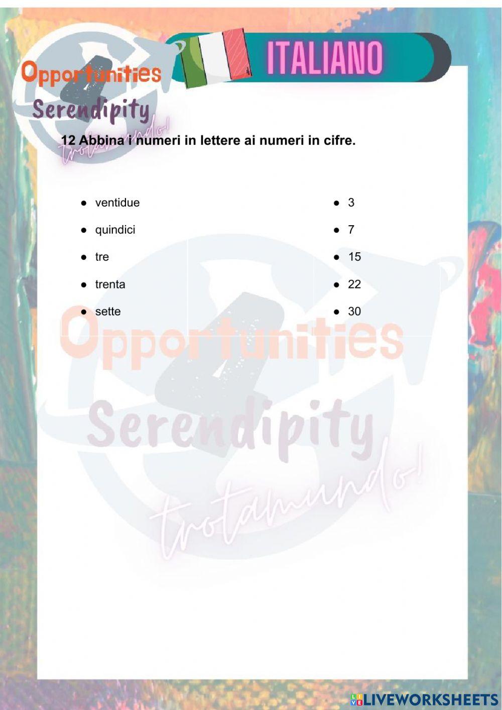 Progetto italiano, test di progresso unità introduttiva