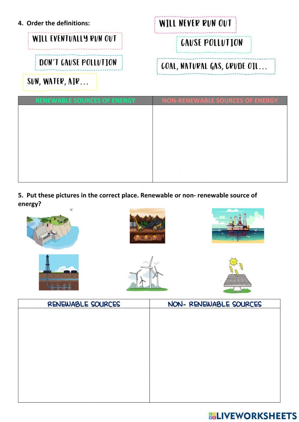 Unit 8. energy test (science 3º ep)