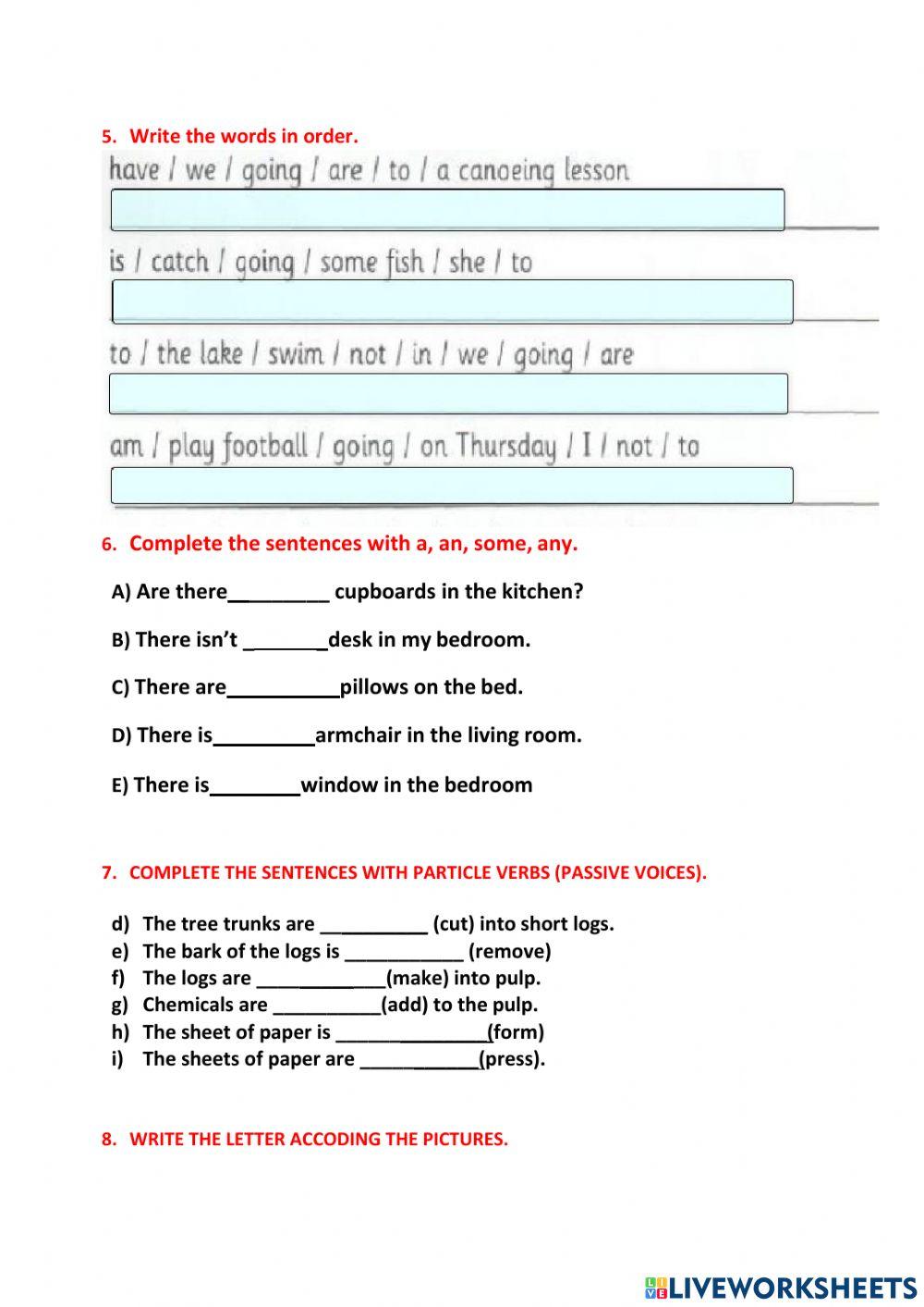 Examen atrasado sexto