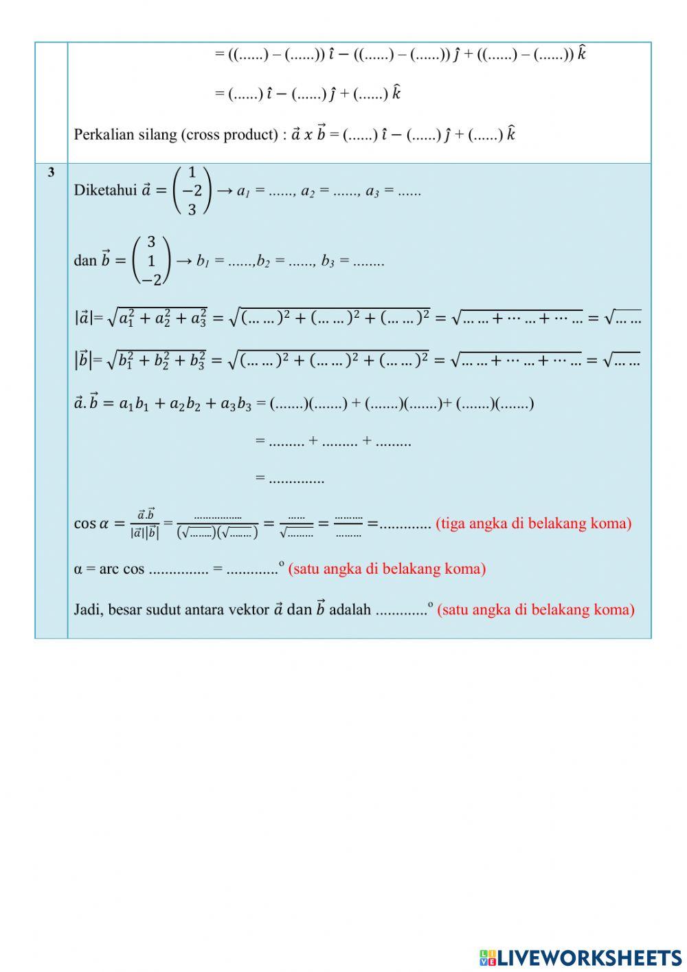 Operasi Vektor di R3